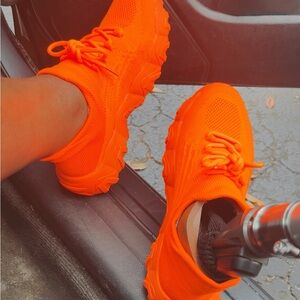 Vibrant Orange Women's Sneakers